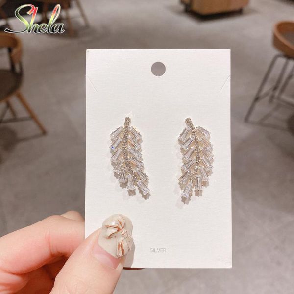 dangle & chandelier elegant leaf earrings zircon luxury bridal brides wedding party fashion jewelry statement s925 pin wholesale high qu, Silver
dangle & chandelier elegant leaf earrings zircon luxury bridal brides wedding party fashion jewelry statement s925 pin wholesale high qu, Silver