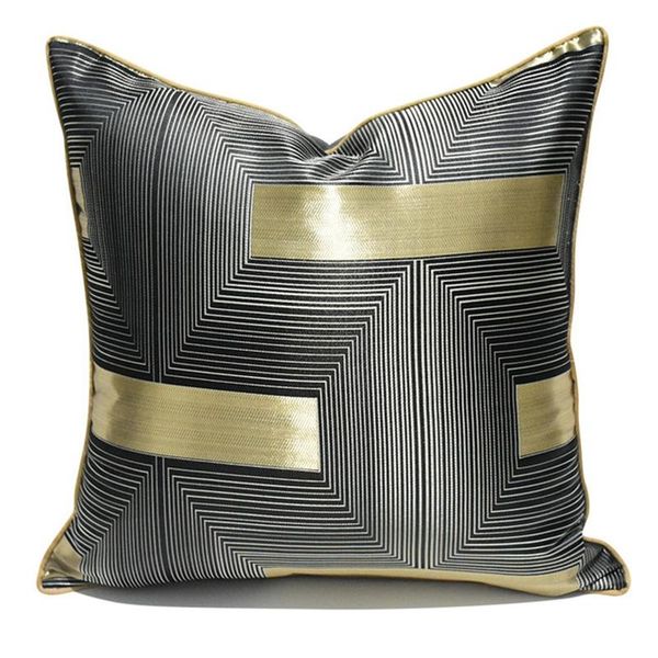 cushion/decorative pillow embroidery black gray gold decorative cases simple modern style pillowcase light luxury striped jacquard cushion c
cushion/decorative pillow embroidery black gray gold decorative cases simple modern style pillowcase light luxury striped jacquard cushion c