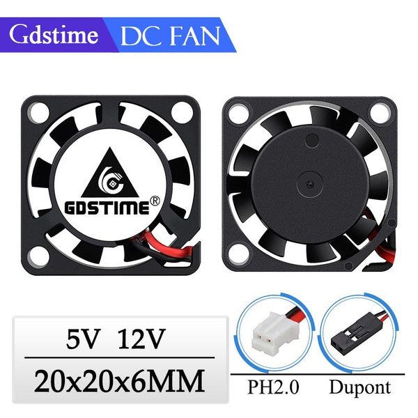 fans & coolings 2pcs gdstime dc 5v 12v 20mm 20x20x6mm lapultrathin brushless cooler fan 2006 2cm micro instrument projector sensor radia
fans & coolings 2pcs gdstime dc 5v 12v 20mm 20x20x6mm lapultrathin brushless cooler fan 2006 2cm micro instrument projector sensor radia