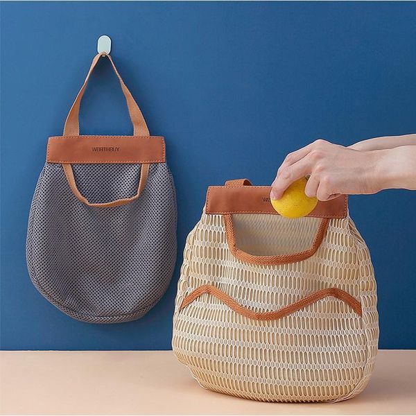 storage bags portable mesh cloth bag kitchen fruit and vegetable onion ginger garlic hanging sundries net
storage bags portable mesh cloth bag kitchen fruit and vegetable onion ginger garlic hanging sundries net