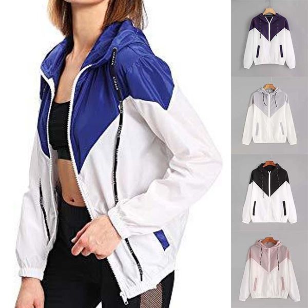 women's hoodies & sweatshirts fashion hooded patchwork color long-sleeved jacket casual outerwear with zipper pockets plus size, Black
women's hoodies & sweatshirts fashion hooded patchwork color long-sleeved jacket casual outerwear with zipper pockets plus size, Black