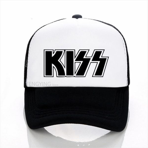 kiss band caps men women rock cool summer baseball music black mesh net hat, Blue;gray
kiss band caps men women rock cool summer baseball music black mesh net hat, Blue;gray