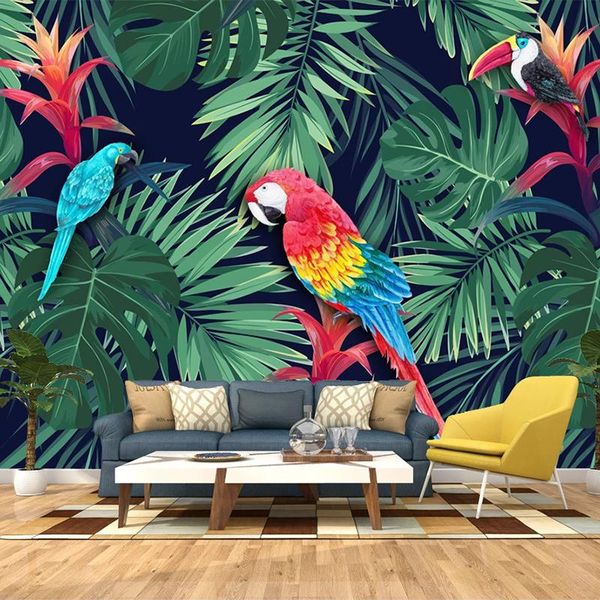 wallpapers custom 3d wall mural nordic tropical plant green leaf parrot wallpaper living room tv sofa dining background paintin
wallpapers custom 3d wall mural nordic tropical plant green leaf parrot wallpaper living room tv sofa dining background paintin