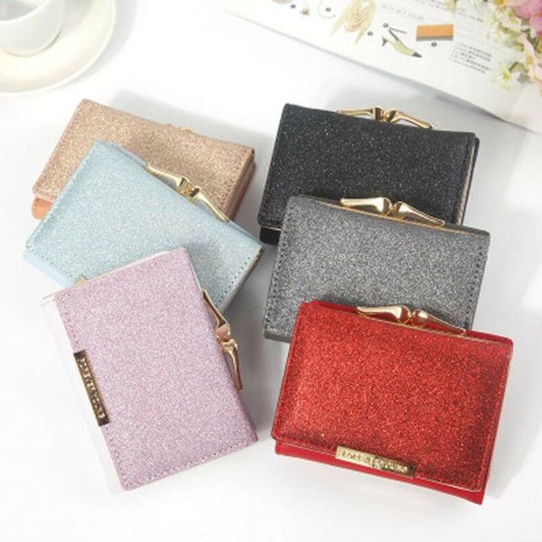 wallets women small sequin leather wallet card holder coin purse mini bag casual, Red;black
wallets women small sequin leather wallet card holder coin purse mini bag casual, Red;black