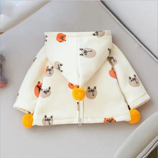 jackets children's jacket girls' autumn and winter plus velvet sweater warm hooded cardigan cartoon zipper clothing, Blue;gray
jackets children's jacket girls' autumn and winter plus velvet sweater warm hooded cardigan cartoon zipper clothing, Blue;gray