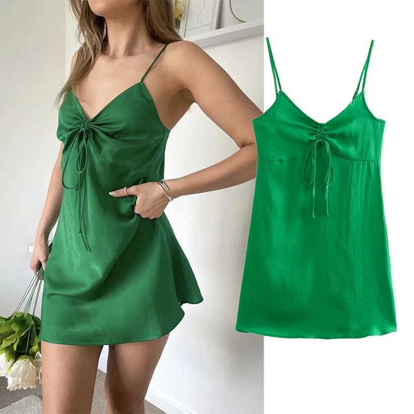 klkxmyt za dress women green slip mini summer woman strap ruched lace up short beach es backless es 210527, Black;gray
klkxmyt za dress women green slip mini summer woman strap ruched lace up short beach es backless es 210527, Black;gray