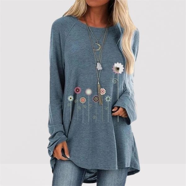 s-5xl big size casual women t shirt fashion floral print long sleeve o-neck irregular plus size female cotton loose t shirt 210330, White
s-5xl big size casual women t shirt fashion floral print long sleeve o-neck irregular plus size female cotton loose t shirt 210330, White