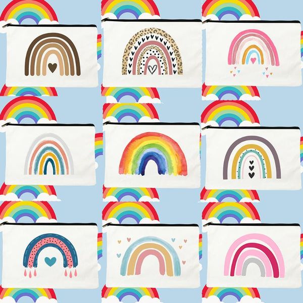 cosmetic bags & cases rainbow women bag makeup pouch lipstick storage organizer pencil fashion casual zipper female reusable gifts
cosmetic bags & cases rainbow women bag makeup pouch lipstick storage organizer pencil fashion casual zipper female reusable gifts
