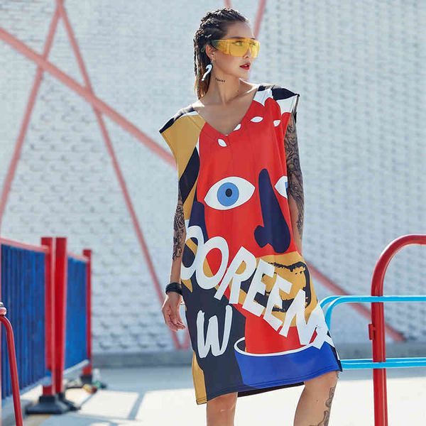 polo rock music vest skirt travel dress hip hop trendy cool sleeveless t-shirt personality girls' clothing spray abstract pattern, White
polo rock music vest skirt travel dress hip hop trendy cool sleeveless t-shirt personality girls' clothing spray abstract pattern, White