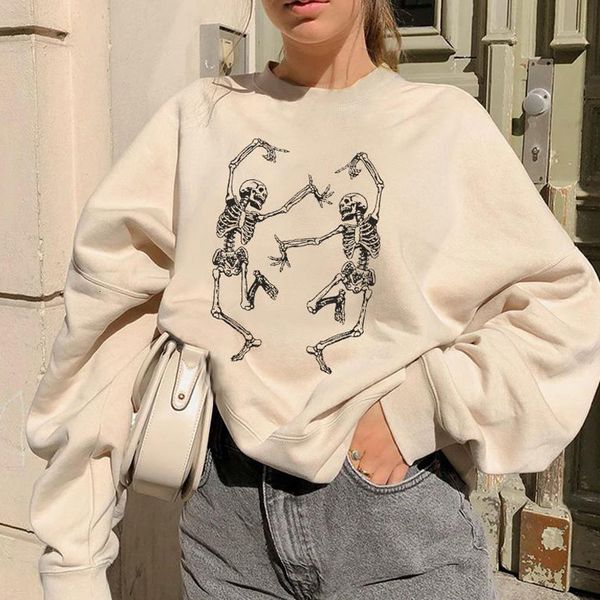 women hoodie funny skull print sweatshirt long sleeve round neck thicken loose hoodies halloween streetwear pullover moletom feminino, Black
women hoodie funny skull print sweatshirt long sleeve round neck thicken loose hoodies halloween streetwear pullover moletom feminino, Black