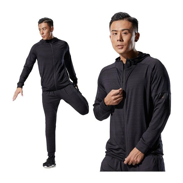 running jackets men sports hoodies reflective zipper sweatshirt basketball jacket jogging fitness hooded coat training clothing, Black;red
running jackets men sports hoodies reflective zipper sweatshirt basketball jacket jogging fitness hooded coat training clothing, Black;red