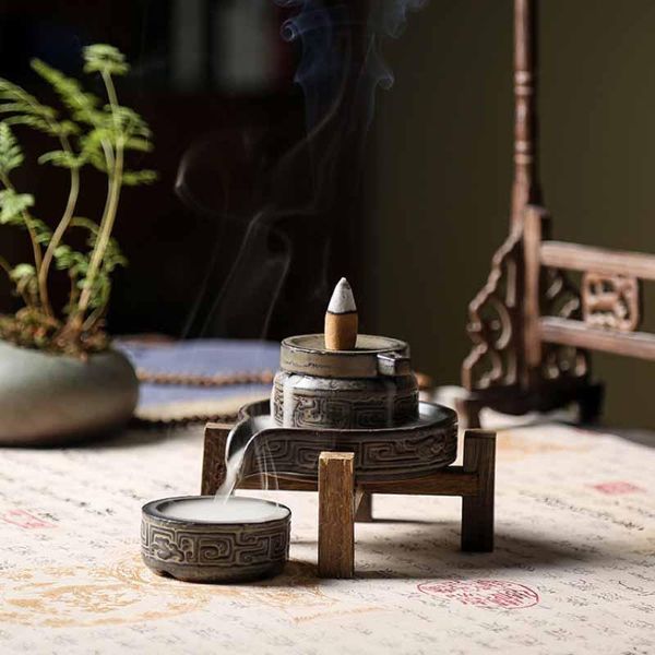 creative simulation stone-mill reflux incense burner, retro waterfall with flowing water and aroma fragrance lamps
creative simulation stone-mill reflux incense burner, retro waterfall with flowing water and aroma fragrance lamps