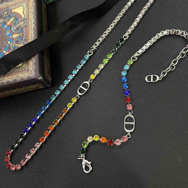 design jewelry 21 new family color suit series necklace choker personalized full diamond bracelet fashion versatile neckchain, Silver
design jewelry 21 new family color suit series necklace choker personalized full diamond bracelet fashion versatile neckchain, Silver