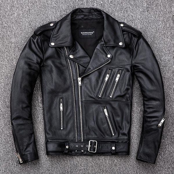 men's leather & faux 2021 motor biker coat plus size cowhide jacket cool genuine clothes quality jackets, Black
men's leather & faux 2021 motor biker coat plus size cowhide jacket cool genuine clothes quality jackets, Black