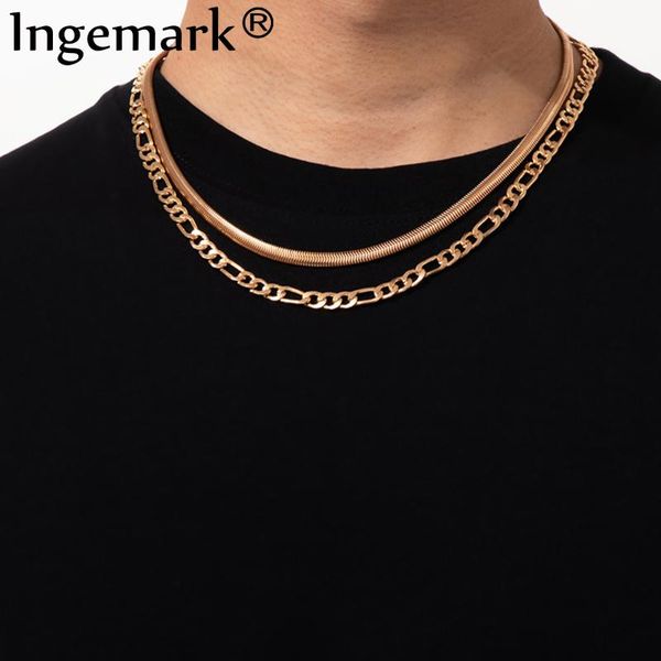 chains 2pcs/set minimalist classic flat snake link chain necklace vintage punk choker necklaces women men couple jewelry neck bijoux, Silver
chains 2pcs/set minimalist classic flat snake link chain necklace vintage punk choker necklaces women men couple jewelry neck bijoux, Silver