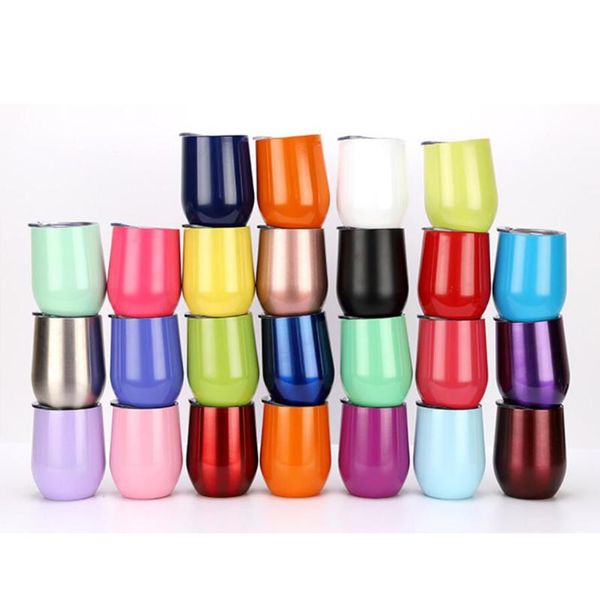 water bottles 12oz stainless steel tumbler mug wine beer juice double wall eggshell shape vacuum cup drink coffee for travel 
water bottles 12oz stainless steel tumbler mug wine beer juice double wall eggshell shape vacuum cup drink coffee for travel
