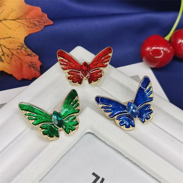 pins, brooches broche brilliant decoration color enamel glaze brooch crystal butterfly women summer versatile dress accessory pin, Gray
pins, brooches broche brilliant decoration color enamel glaze brooch crystal butterfly women summer versatile dress accessory pin, Gray
