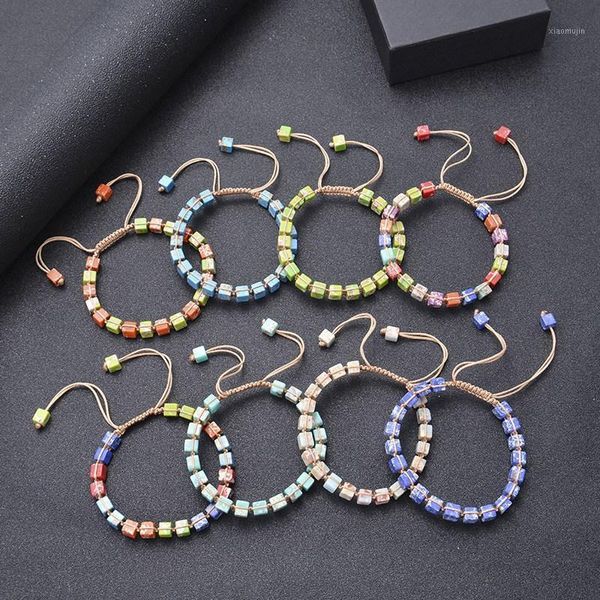 charm bracelets 6mm square beads 7 chakra wrap women string braided yoga meditation friendship bracelet bangle bohemian jewelry, Golden;silver
charm bracelets 6mm square beads 7 chakra wrap women string braided yoga meditation friendship bracelet bangle bohemian jewelry, Golden;silver