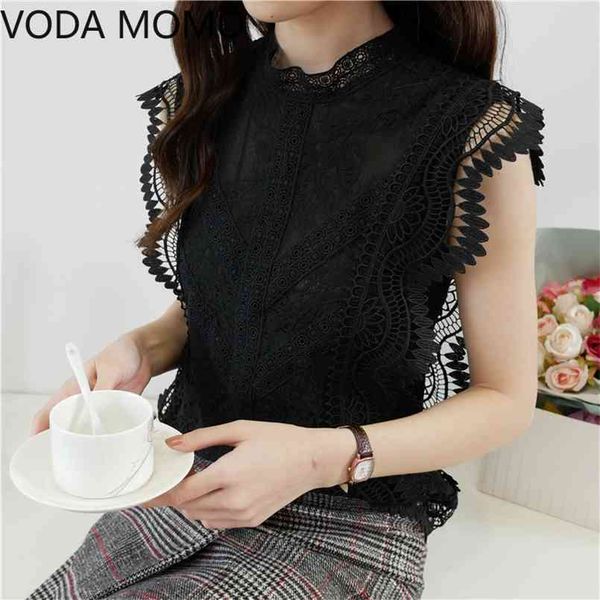 summer sleeveless ruffless women's shirt blouse for women blusas womens and blouses lace shirts ladie's plus size 210730, White
summer sleeveless ruffless women's shirt blouse for women blusas womens and blouses lace shirts ladie's plus size 210730, White