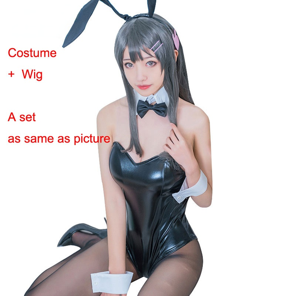 anime costumes anime bunny girl sakurajima mai cosplay costume bar nightclub overalls pole dance clothing, Black
anime costumes anime bunny girl sakurajima mai cosplay costume bar nightclub overalls pole dance clothing, Black