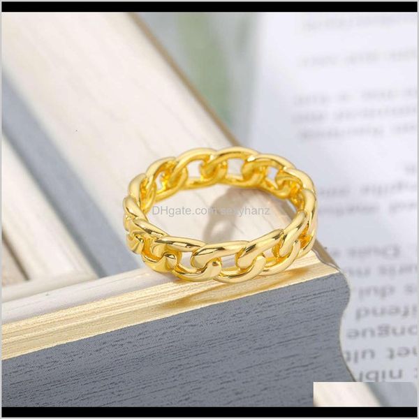 cluster rings jewelry drop delivery 2021 hip hop cuban chain electroplating gold trend mens ring m1wpc, Golden;silver
cluster rings jewelry drop delivery 2021 hip hop cuban chain electroplating gold trend mens ring m1wpc, Golden;silver
