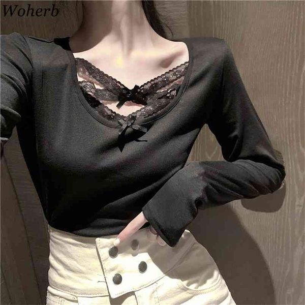 bow lace up black shirt female korean fashion long sleeve t sihrt women solid o-neck tee 25856 210519, White
bow lace up black shirt female korean fashion long sleeve t sihrt women solid o-neck tee 25856 210519, White