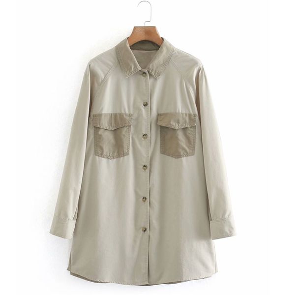 autumn women shirts jackets coats long sleeve patchwork loose female fashion street jacket clothing 210513, Black;brown
autumn women shirts jackets coats long sleeve patchwork loose female fashion street jacket clothing 210513, Black;brown