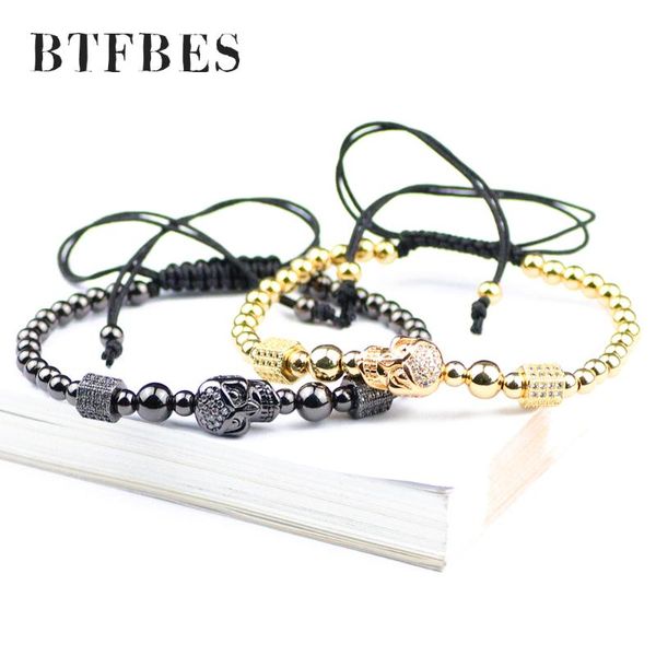 charm bracelets btfbes geometry skull charms bracelet fashion pave cz copper beads lucky braided ropebangle for men boys special sale, Golden;silver
charm bracelets btfbes geometry skull charms bracelet fashion pave cz copper beads lucky braided ropebangle for men boys special sale, Golden;silver