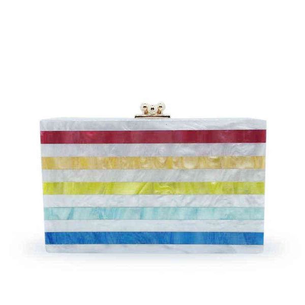 fashion striped acrylic dinner bag women's one shoulder messenger hand rainbow ess
fashion striped acrylic dinner bag women's one shoulder messenger hand rainbow ess