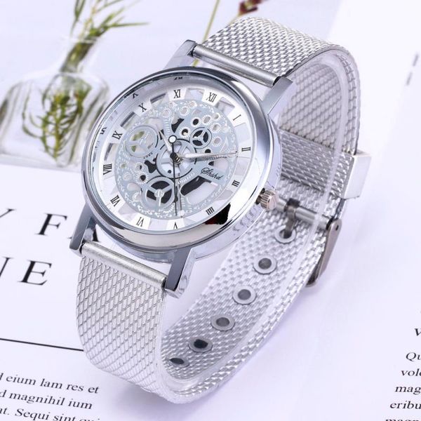wristwatches fashion business skeleton watch men engraving hollow reloj hombre dress quartz wristwatch leather band women clock relojes muje, Slivery;brown
wristwatches fashion business skeleton watch men engraving hollow reloj hombre dress quartz wristwatch leather band women clock relojes muje, Slivery;brown