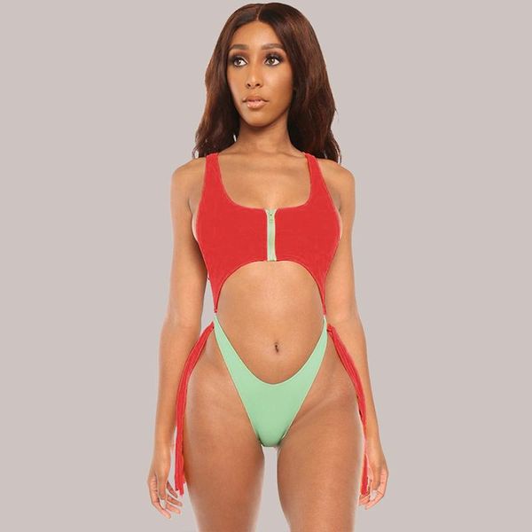 one-piece suits contrast color zipper bandage biquini hollow out backless bikini monokini thong summer ladies slim bodysuit for beach 2
one-piece suits contrast color zipper bandage biquini hollow out backless bikini monokini thong summer ladies slim bodysuit for beach 2