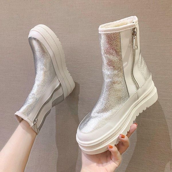 boots snow women's winter shoes thick sole plaforms boot round toe plush warm cotton shoe side zip silver black
boots snow women's winter shoes thick sole plaforms boot round toe plush warm cotton shoe side zip silver black