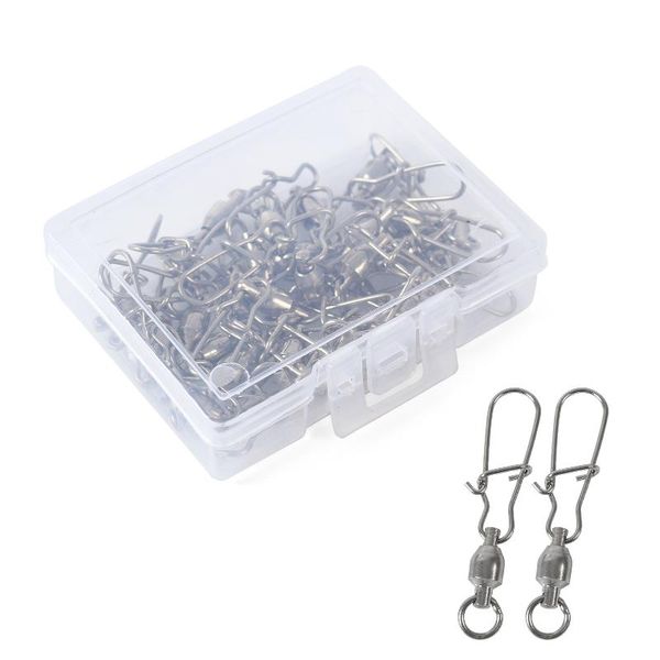 25pcs/box fishing swivel snap connector rolling ball bearing pin swivels tackle kit accessories
25pcs/box fishing swivel snap connector rolling ball bearing pin swivels tackle kit accessories