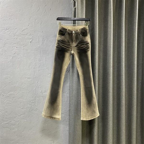 women's jeans harajuku jean girls 2021 autumn dyed bell-bottom pants elastic skinny denim trousers for women khaki flared, Blue
women's jeans harajuku jean girls 2021 autumn dyed bell-bottom pants elastic skinny denim trousers for women khaki flared, Blue