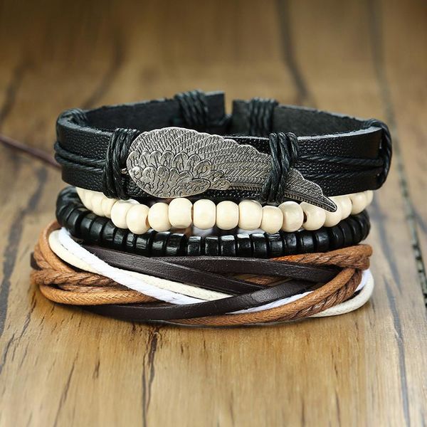 charm bracelets zorcvens braided leather wrap for men women vintage angel wood beads bracelet bangle, Golden;silver
charm bracelets zorcvens braided leather wrap for men women vintage angel wood beads bracelet bangle, Golden;silver
