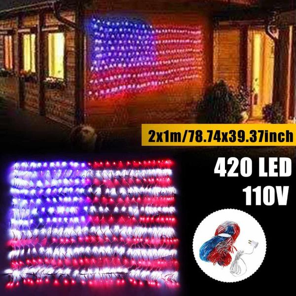 certification ul american flag 420 led string lights large outdoor hanging ornaments for christmas decoration panel
certification ul american flag 420 led string lights large outdoor hanging ornaments for christmas decoration panel