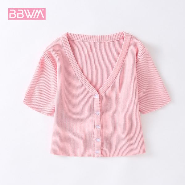 summer wear women's v-neck short sleeved blouse female single-breasted high-waisted crop t-shirt is versatile and slimming 210507, White
summer wear women's v-neck short sleeved blouse female single-breasted high-waisted crop t-shirt is versatile and slimming 210507, White