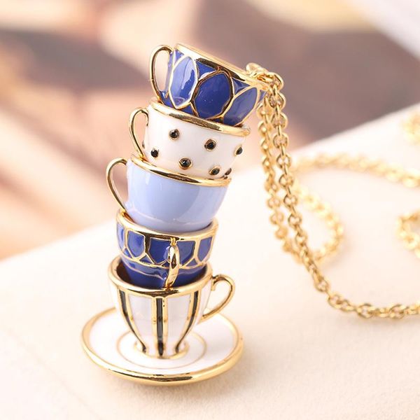 pendant necklaces trendy delicate copper enamel porcelain coffee cup shape necklace ancient the silk road china sweater chain gift packing, Silver
pendant necklaces trendy delicate copper enamel porcelain coffee cup shape necklace ancient the silk road china sweater chain gift packing, Silver