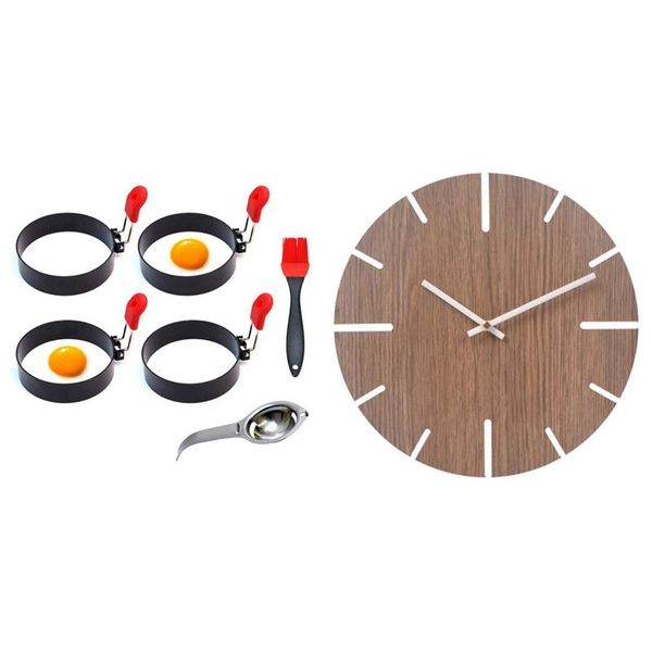 wall clocks clock living room simple solid wood quiet & nonstick egg rings for frying or shaping eggs
wall clocks clock living room simple solid wood quiet & nonstick egg rings for frying or shaping eggs