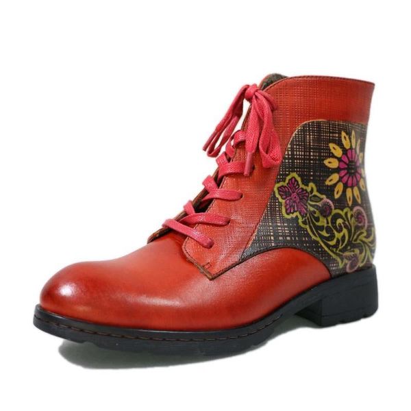 boots women retro genuine leather splicing 1-3cm thick heel lace up dress short ladies shoes printing 2021, Black
boots women retro genuine leather splicing 1-3cm thick heel lace up dress short ladies shoes printing 2021, Black