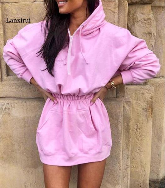 casual dresses solid color hooded sweatshirt dress women sports pencil street style autumn winter lady mini streetwear, Black;gray
casual dresses solid color hooded sweatshirt dress women sports pencil street style autumn winter lady mini streetwear, Black;gray