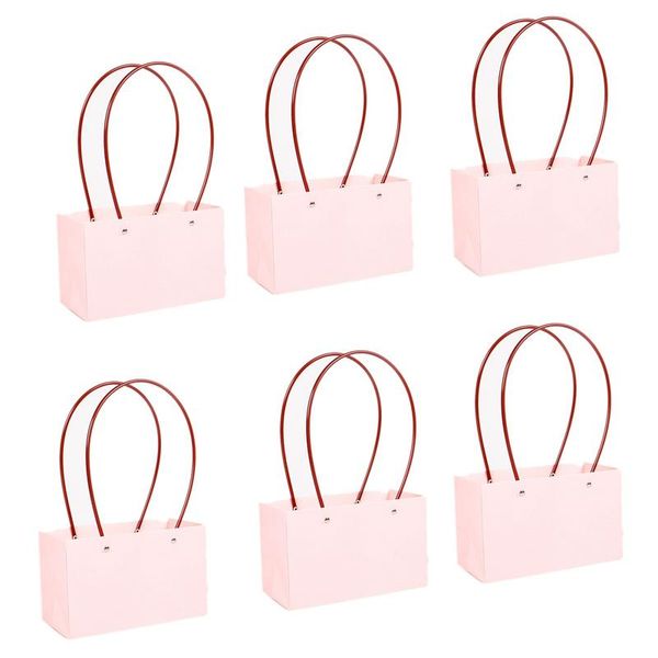 gift wrap 6pcs portable flower box waterproof paper handy bag kraft handbag wedding rose party packaging
gift wrap 6pcs portable flower box waterproof paper handy bag kraft handbag wedding rose party packaging