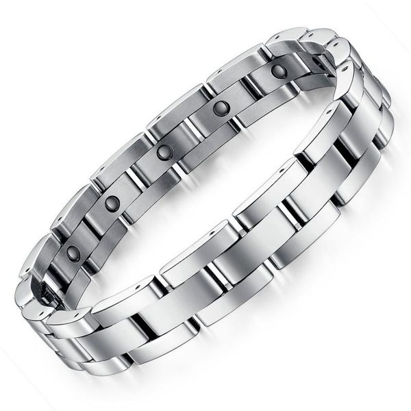 charm bracelets titanium steel men's magnetic hematite copper bracelet with hook buckle clasp therapy bangles man, Golden;silver
charm bracelets titanium steel men's magnetic hematite copper bracelet with hook buckle clasp therapy bangles man, Golden;silver
