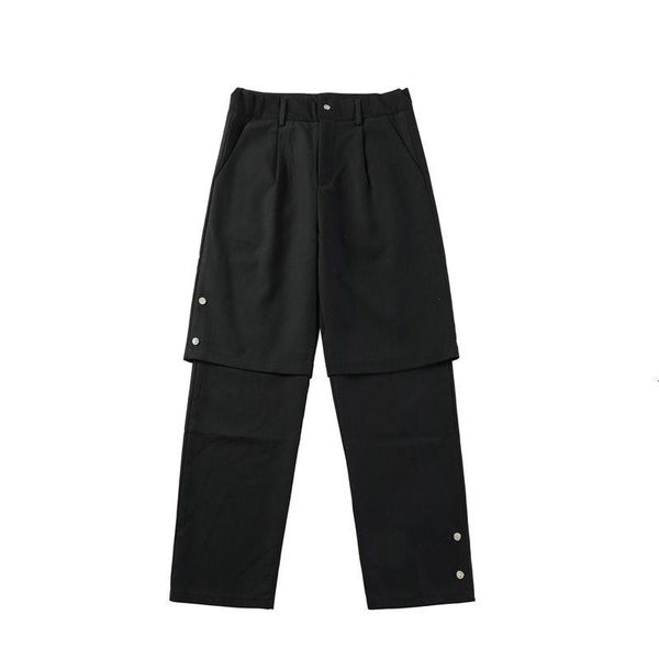 men's pants wear 2021 autumn black solid color fake two pieces rivet for couple elastic waist causal trousers male
men's pants wear 2021 autumn black solid color fake two pieces rivet for couple elastic waist causal trousers male