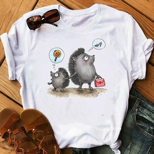 hedgehog mother and baby men t shirt printed womens women harajuku kawaii summer tee femme camiseta mujer clothes, White;black
hedgehog mother and baby men t shirt printed womens women harajuku kawaii summer tee femme camiseta mujer clothes, White;black