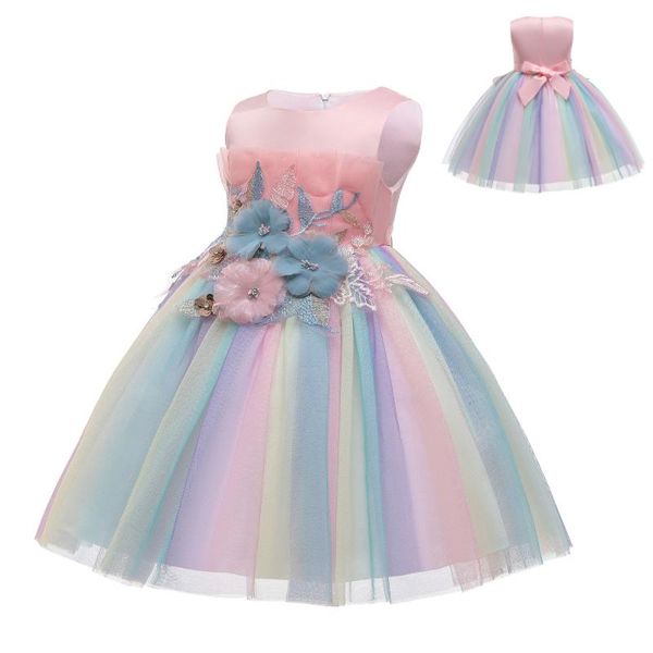 girl's dresses children's wedding party flower girl dress children clothes princess rainbow for girls, Red;yellow
girl's dresses children's wedding party flower girl dress children clothes princess rainbow for girls, Red;yellow