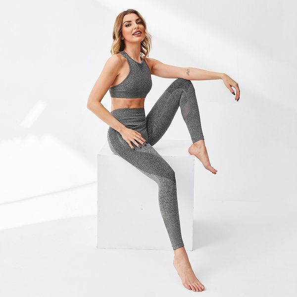 women's tracksuits yoga suit fashion gym tights sports underwear breathable running suit, Gray
women's tracksuits yoga suit fashion gym tights sports underwear breathable running suit, Gray