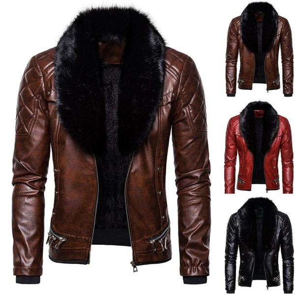 men's jackets telotuny autumn winter chaquetas vintage steam leather pocket zipper fur collar punk gothic retro coat, Black;brown
men's jackets telotuny autumn winter chaquetas vintage steam leather pocket zipper fur collar punk gothic retro coat, Black;brown