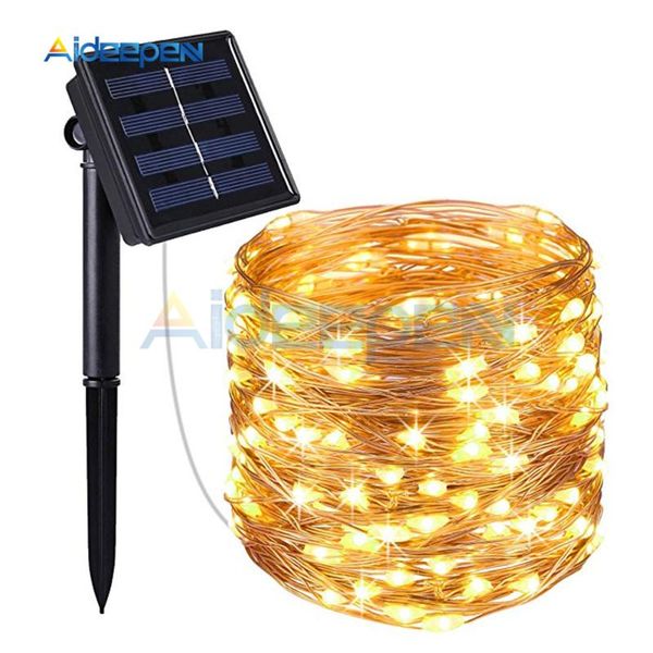 10m led outdoor solar lamp 100 leds string lights fairy holiday christmas party garland garden waterproof decoration
10m led outdoor solar lamp 100 leds string lights fairy holiday christmas party garland garden waterproof decoration