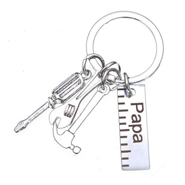 keychains fashion grandpa/papa/dad caliper tool stainless steel keychain hammer wrench screwdriver father's day gift, Silver
keychains fashion grandpa/papa/dad caliper tool stainless steel keychain hammer wrench screwdriver father's day gift, Silver